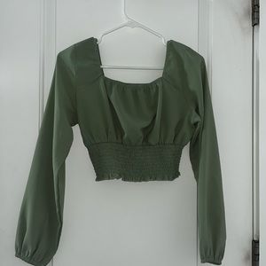 Pistacho Green top from shein. size m